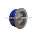 Cast iron double plate flap check valve